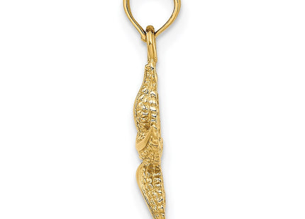 14K gold starfish charm, alternate view