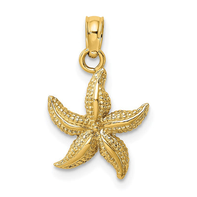 14K gold starfish charm