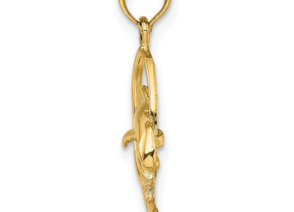 14K gold charm, alternate view