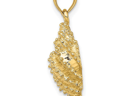 14K Textured Conch Shell Charm (Style K7707)