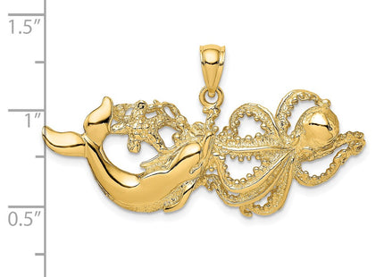 14k Yellow Gold Pendants Style K7721 - Classique Jewelry Inc.