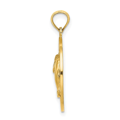 14K BEAUFORT SC w/Dolphins Circle Charm
