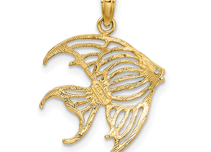 14K Cut-Out Angelfish Charm
