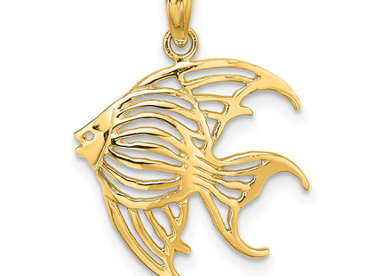 14K Cut-Out Angelfish Charm