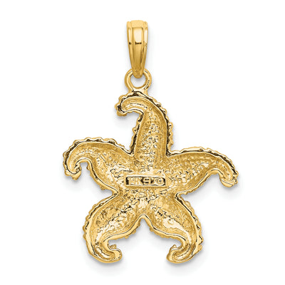 14K Starfish Charm, 23 x 18.6mm