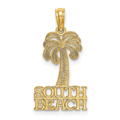 14K SOUTH BEACH Under Palm Tree Charm