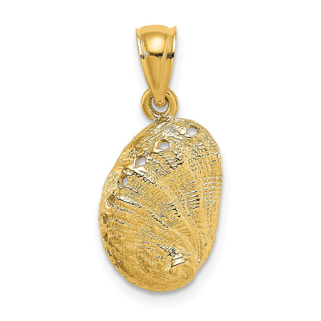 14K gold abalone charm