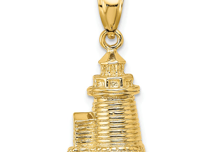 14K 3-D Brant Point Lighthouse Nantucket Harbor, Ma Charm
