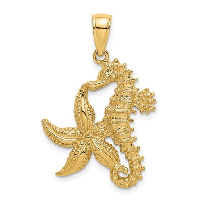 14K gold starfish charm