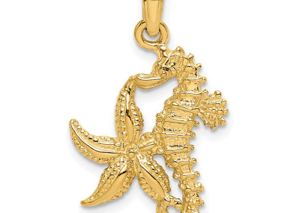 14K gold starfish charm