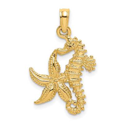 14K gold starfish charm