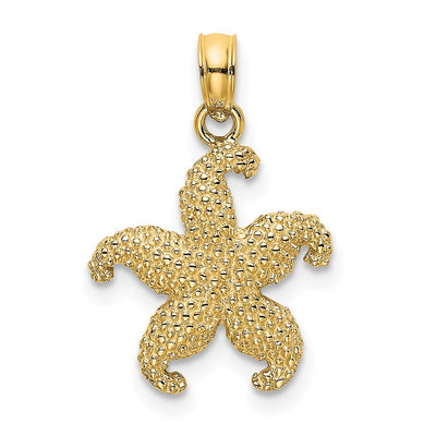 14K gold starfish charm