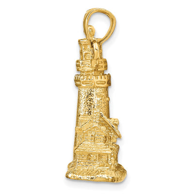 14K 3D Cape Cod Lighthouse Pendant