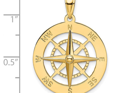 14K Nautical Compass Charm (Style K7846)