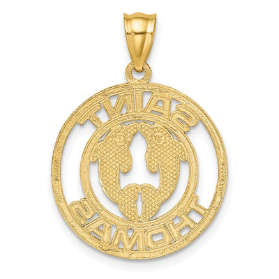 14K SAINT THOMAS w/ Dolphins Charm