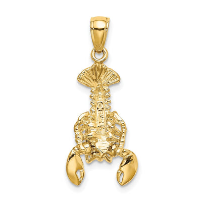 14K Moveable Lobster Charm, 30 x 12.8mm