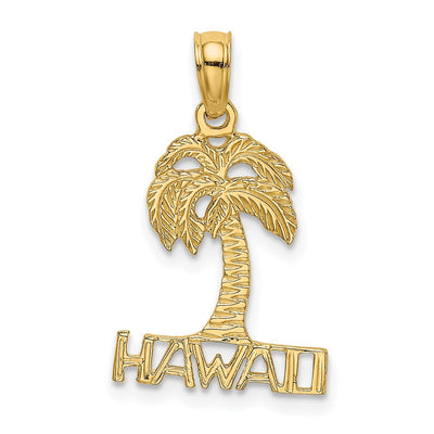 14K gold tree charm