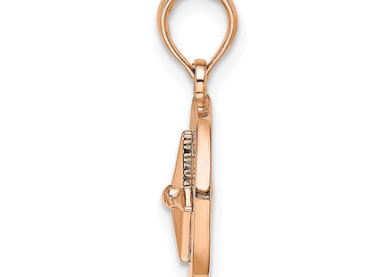 14K White/Rose Gold Pendants Style K7894R - Classique Jewelry Inc.