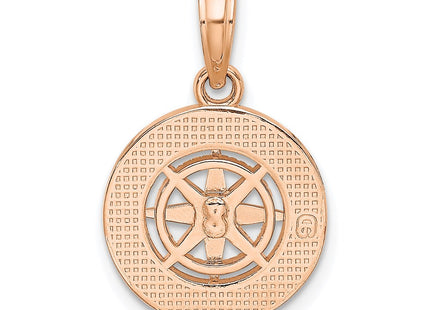 14K White/Rose Gold Pendants Style K7894R - Classique Jewelry Inc.