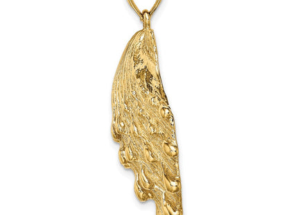 14K Lions Paw Shell Charm (Style K7902)
