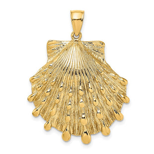 14K Lions Paw Shell Charm (Style K7902)