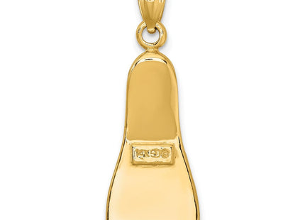 14K 3-D Scuba Flipper Charm (Style K7906)