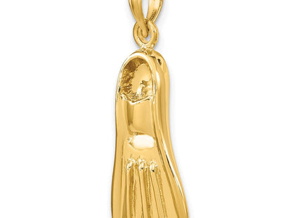 14K 3-D Scuba Flipper Charm (Style K7906)
