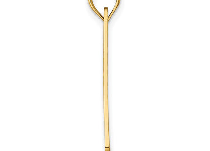 14K gold plate charm, alternate view