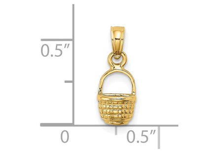 14K gold charm, another view