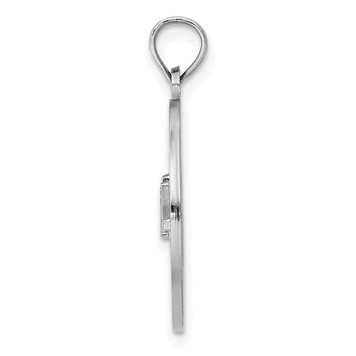 14K White Gold CHARLESTON Bridge Charm