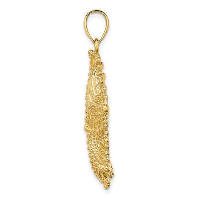 14K Starfish Charm, 37 x 31.4mm