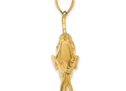 14K 3-D Tarpon Fish Charm (Style K7958)