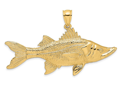 14K 3-D Tarpon Fish Charm (Style K7958)