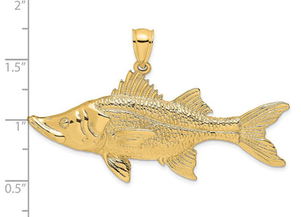 14K 3-D Tarpon Fish Charm (Style K7958)