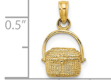 14K 2-D Nantucket Basket Charm