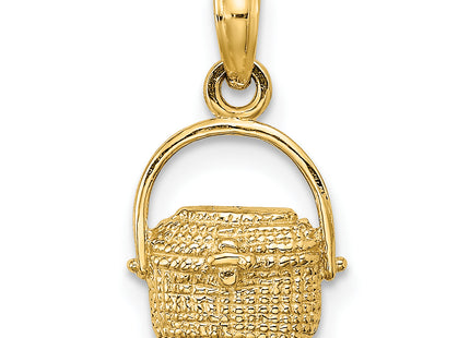 14K 2-D Nantucket Basket Charm