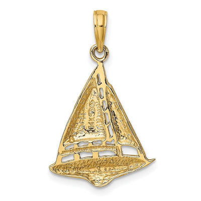 14K Textured Starfish Charm, 31 x 24.2mm