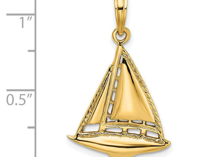 14K gold starfish charm, another view