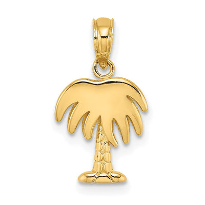 14K gold tree charm