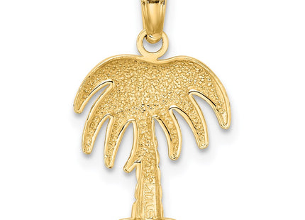 14K gold tree charm, further view