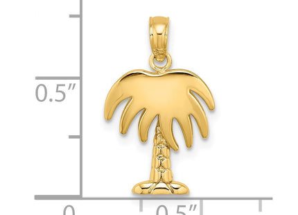 14K gold tree charm, another view