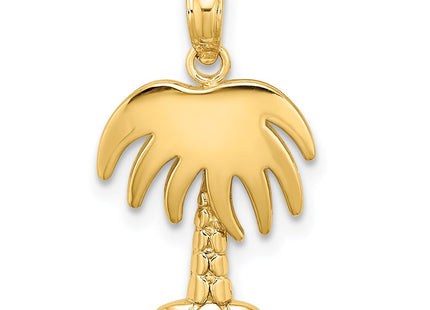 14K gold tree charm