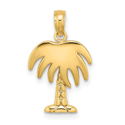 14K gold tree charm