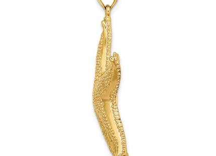14K gold starfish charm, alternate view