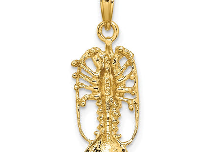 14K Florida Lobster with Out Claws Charm (Style K8035)