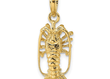 14K Florida Lobster with Out Claws Charm (Style K8035)