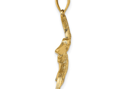 14K gold charm, alternate view