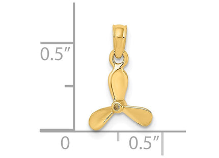 14K gold charm, another view