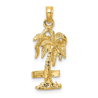 14K MARCO IS. Palm Tree Charm