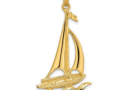 14k Yellow Gold Pendants Style K8092 - Classique Jewelry Inc.